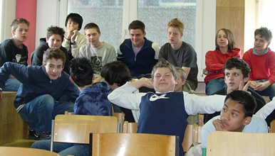 Schüler der 4. Klasse, Übungshauptschule Innsbruck - Lesung von Margit Kröll