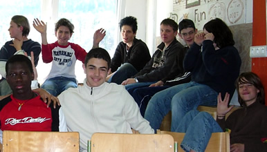 Schüler der 4. Klasse, Übungshauptschule Innsbruck - Lesung von Margit Kröll
