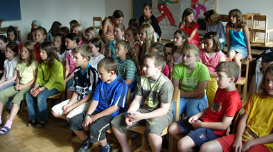 Schüler der Volksschule Rinn - Lesung von Margit Kröll