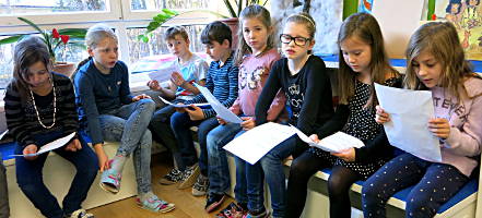 Lesung von Margit Kröll - Volksschule Ötztal Bahnhof - 2. Klasse