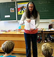 Volksschule Baumkirchen - Lesung, Zaubershow und Ballon modellieren von Margit Kröll